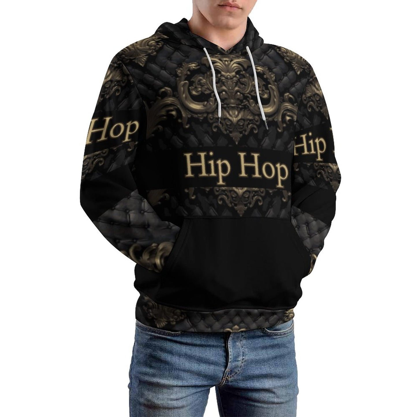 230gsm Men's Cool Hoodie with Double-layer Cap (All-Over Printing)