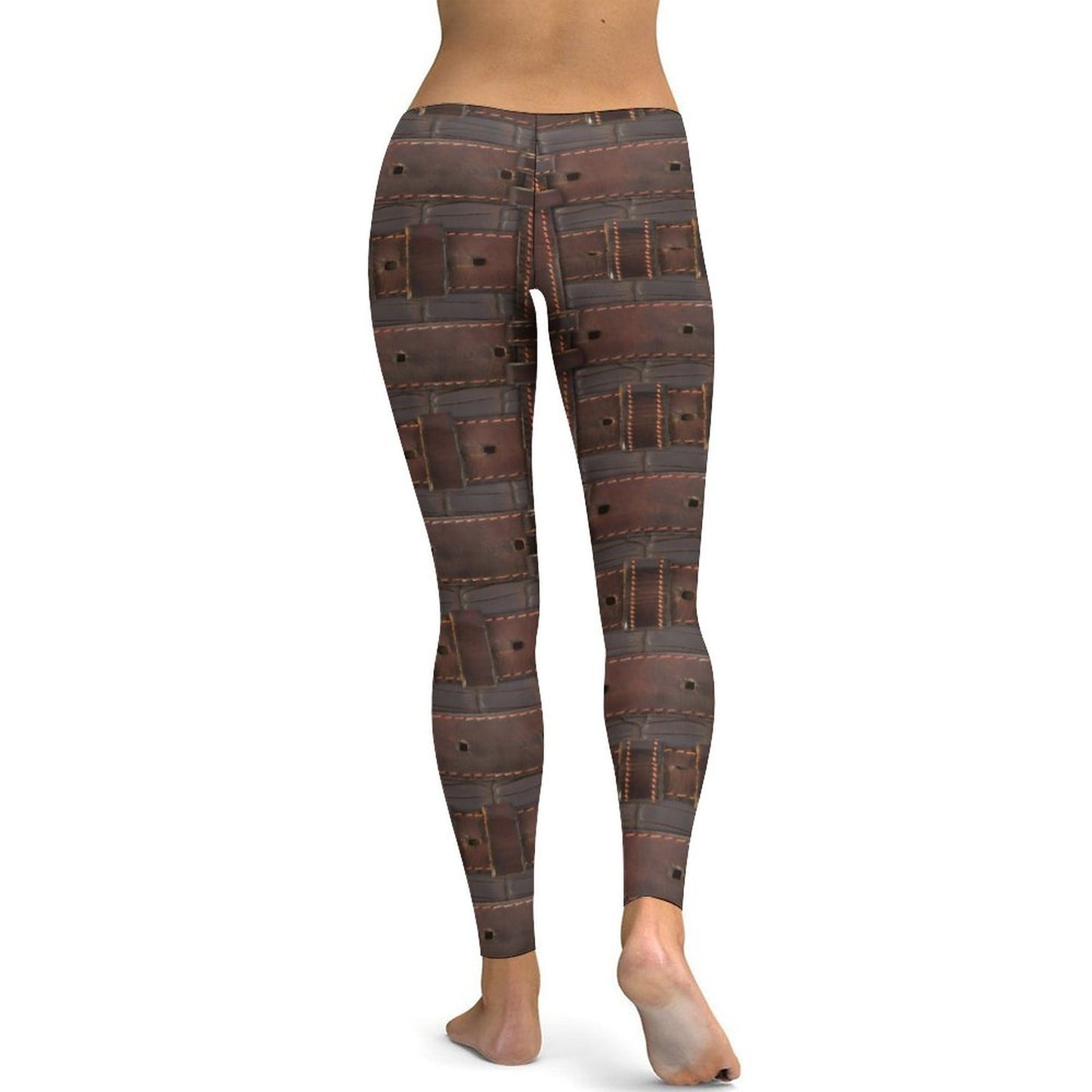 RUGGED LEATHER BUCKLE Print Yoga Pants for Women-SMALL-2XL