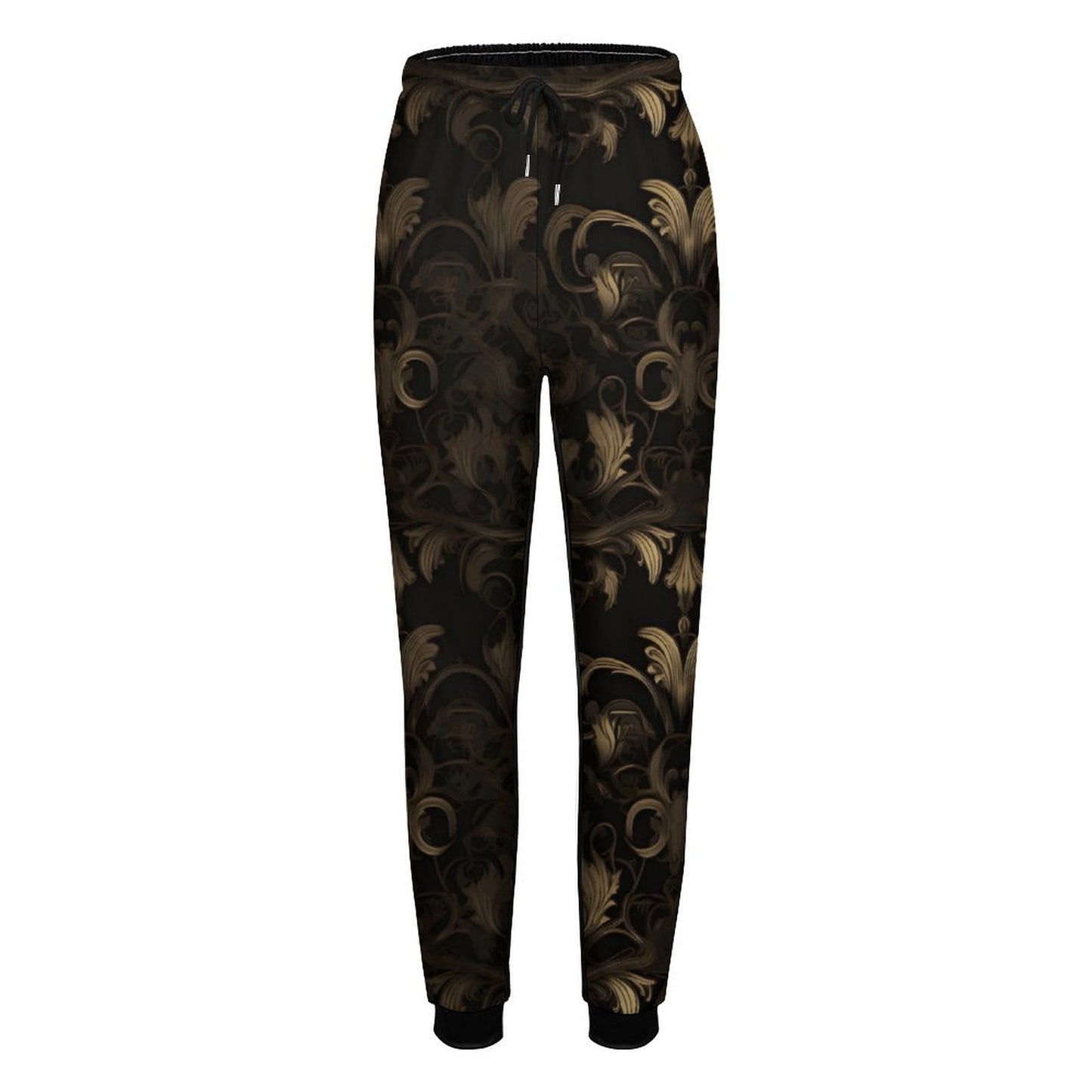BLACK & GOLD ACCENT Men's  Sweatpants-SMALL-3XL