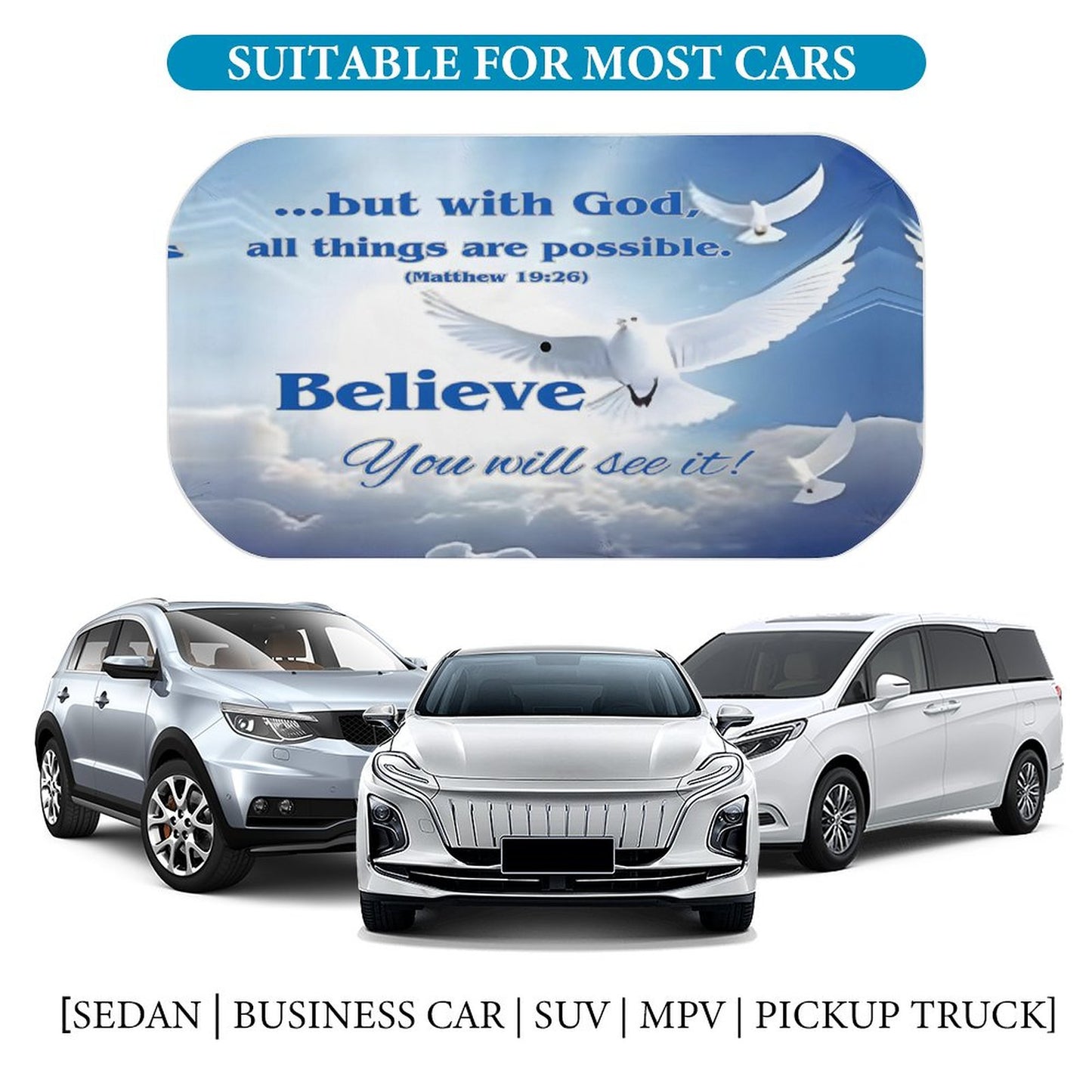 Car Sunshade Umbrella-BELIEVE