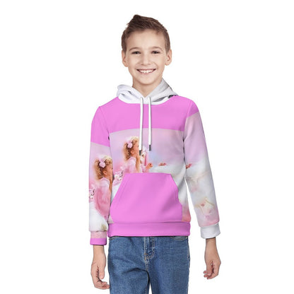 160gsm Children's Lightweight Pullover Hoodie A38H (All-Over Printing)