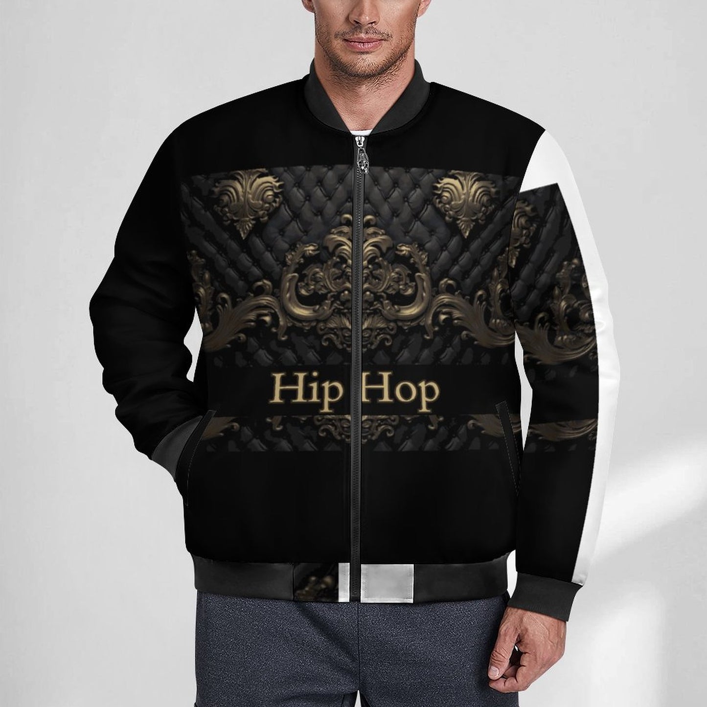 180gsm Zipper Bomber Jacket BMJ (All-Over Printing)