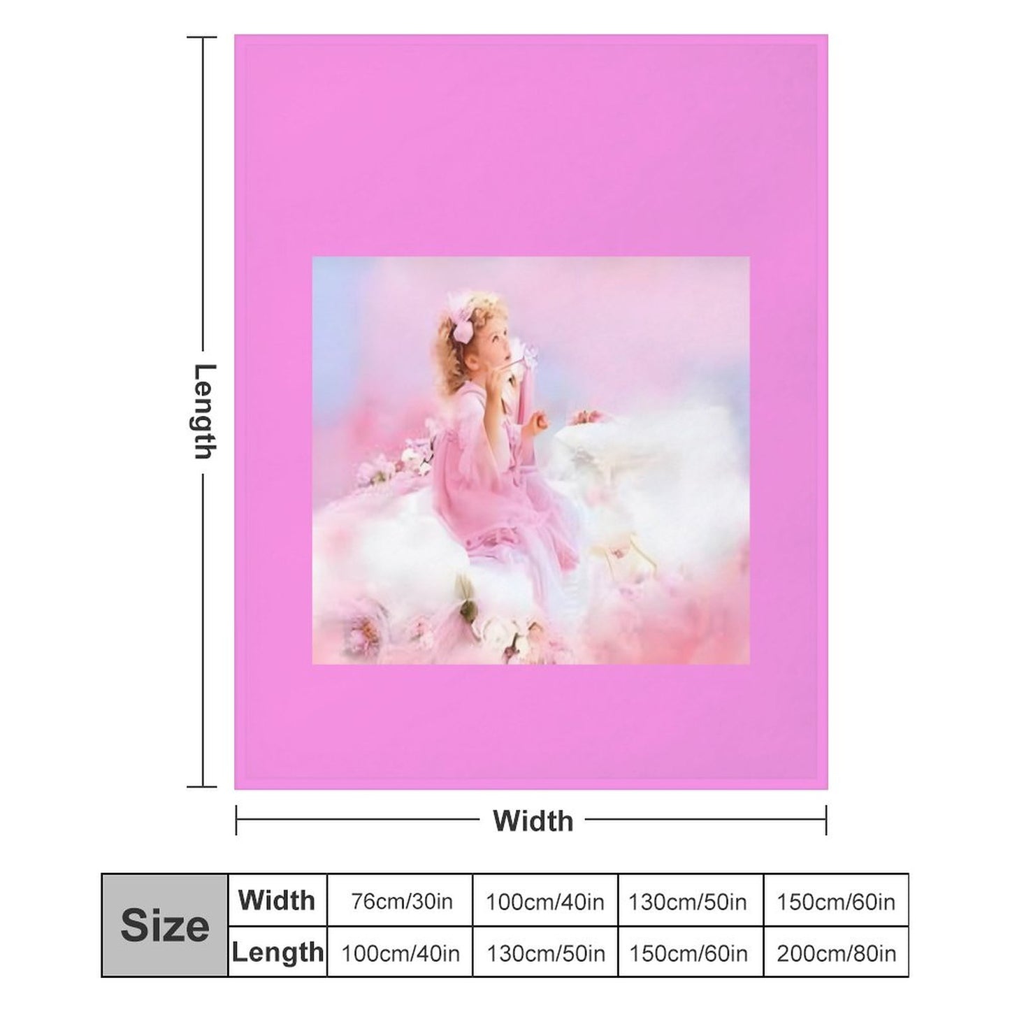 250gsm Flannel Throw Blanket-60"x80"