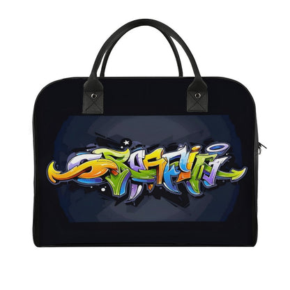 COLORFUL GRAFFITI Travel Bag with double zippers (waterproof)