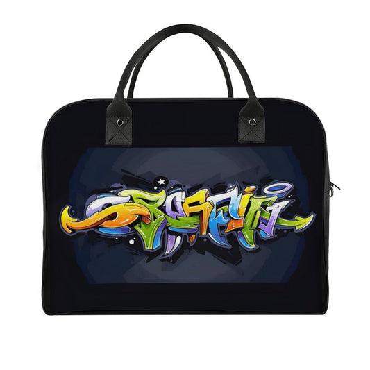 COLORFUL GRAFFITI Travel Bag with double zippers (waterproof)