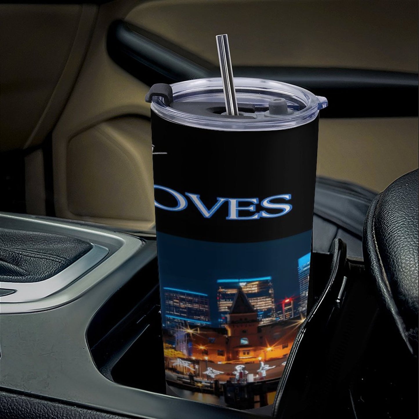 MAKING POWER MOVES Car Travel Mug Set with Cleaning Kit