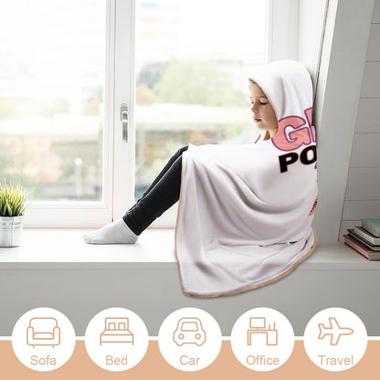 Wrap Hooded Blanket-60"x80"/ 150x200cm