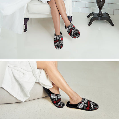 Custom Women's Cotton Slippers for Indoor Wear (All-Over Printing)