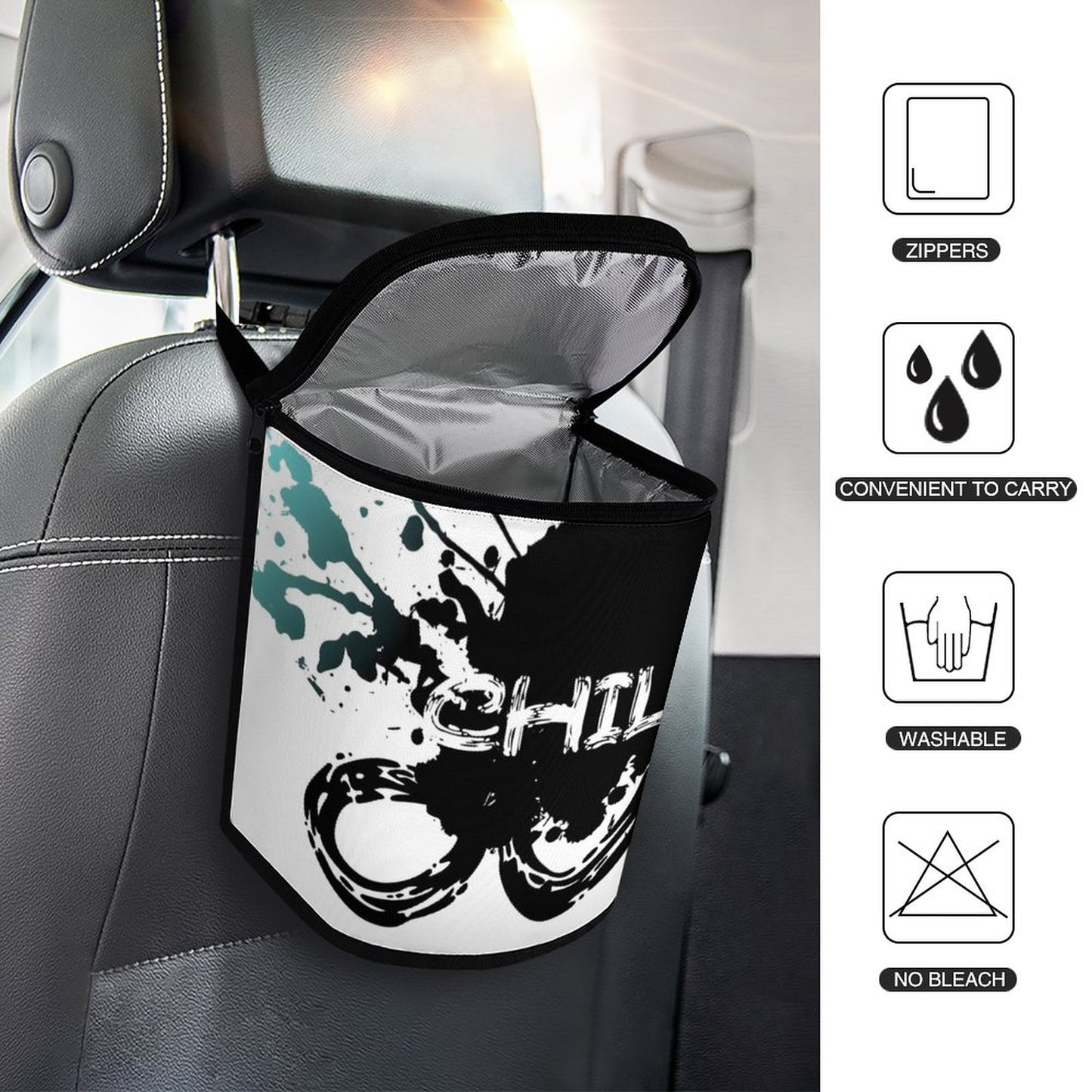 Collapsible Car Trash Bin