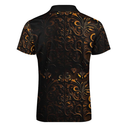Men's Short Sleeve POLO Shirt with Zipper B470 (All-Over Printing)