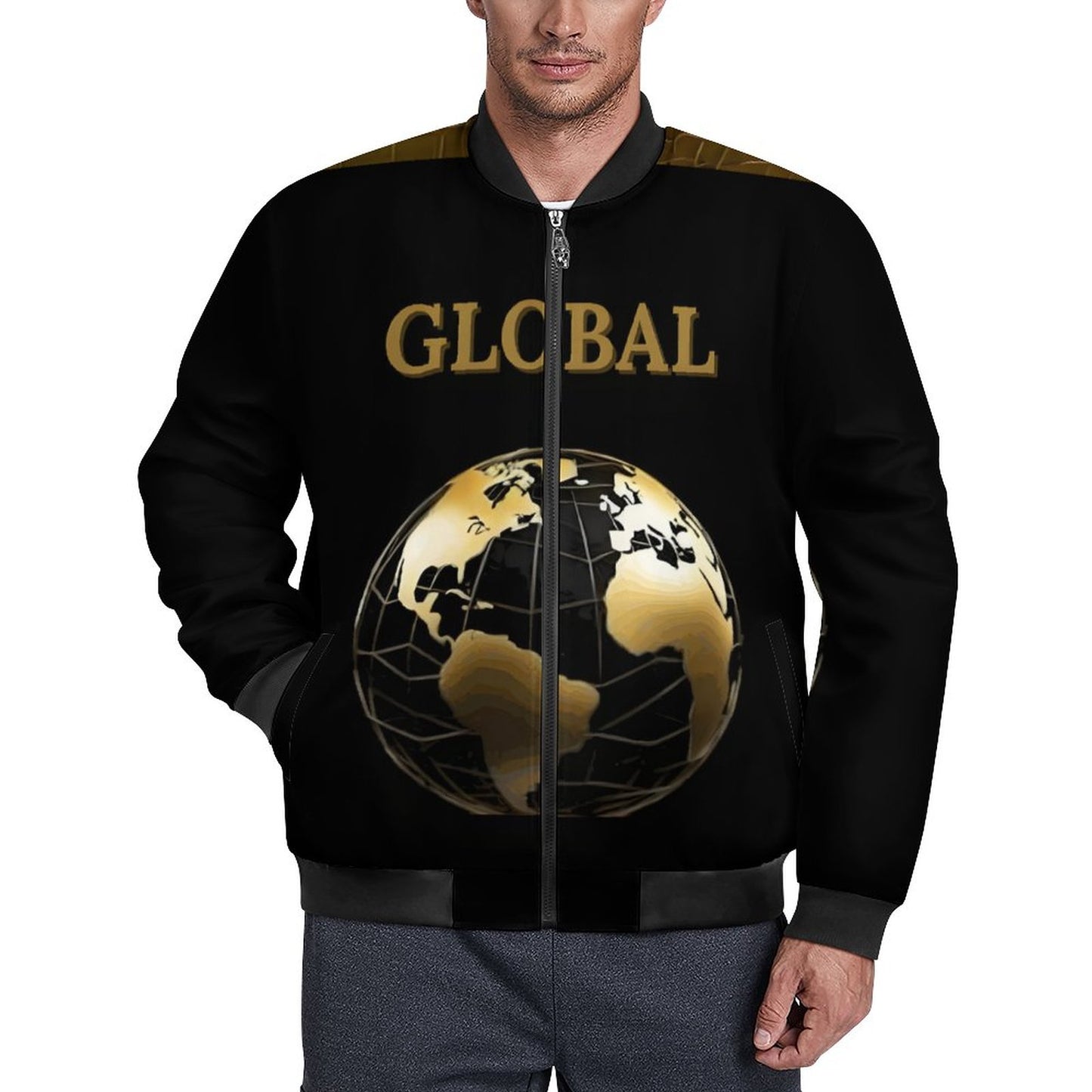 180gsm Zipper Bomber Jacket BMJ (All-Over Printing)