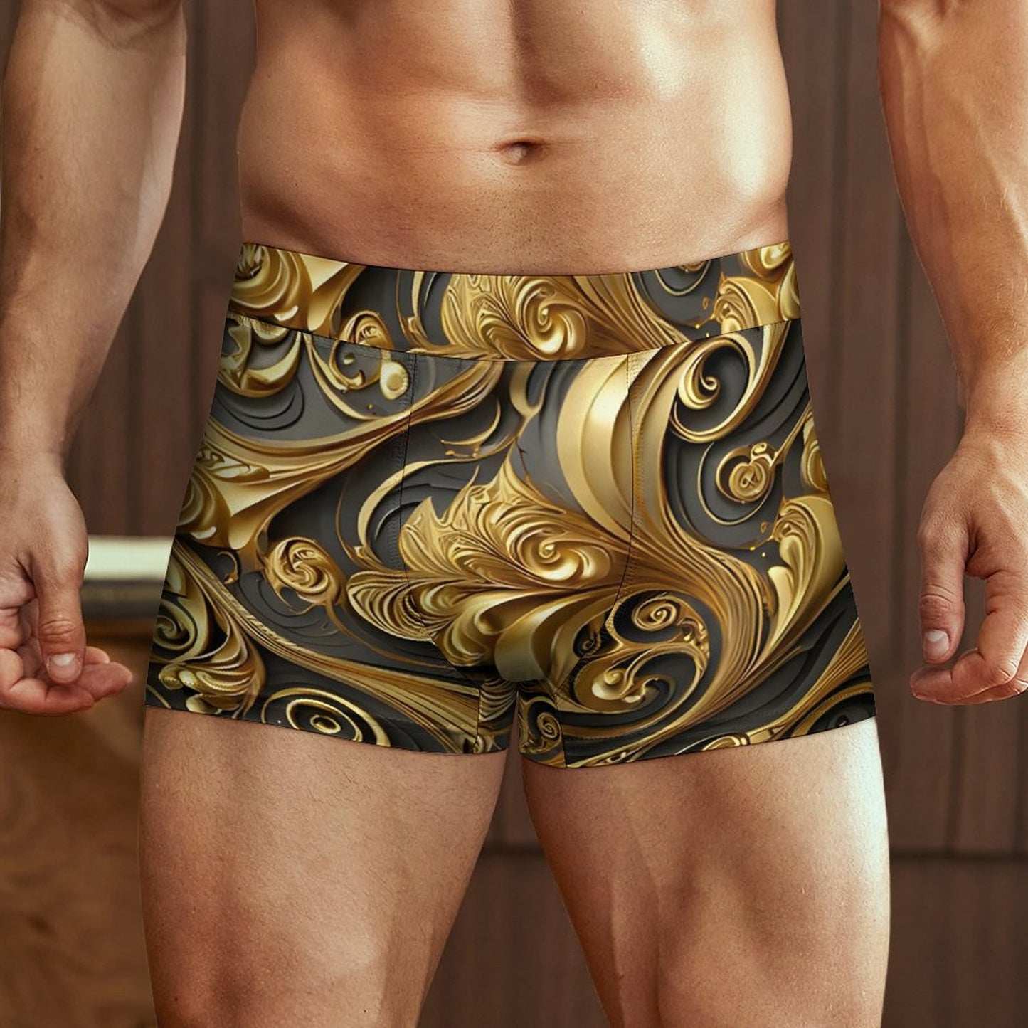 Milk Fiber Customized Boxer Shorts for Men(All-Over Printing)