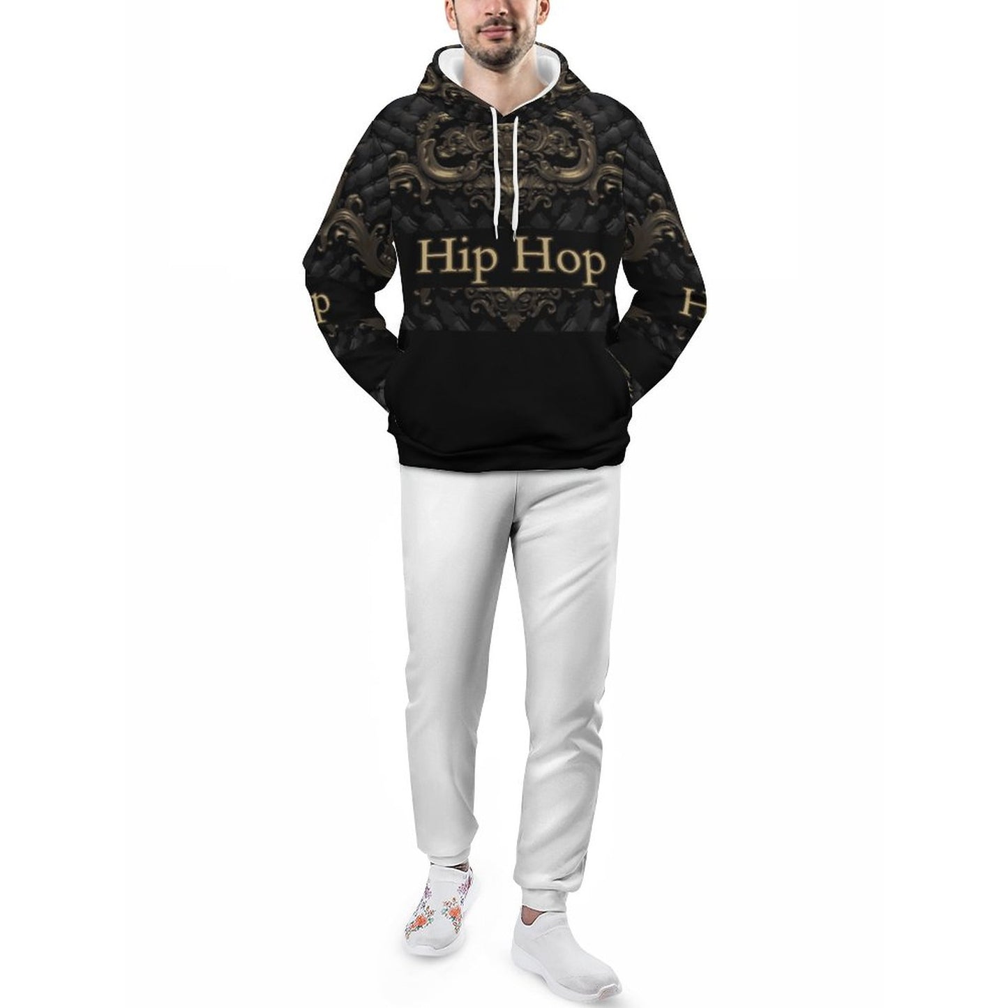 250gsm Imitation Cotton Hoodie & Joggers Set 4T03 (All-Over Printing)