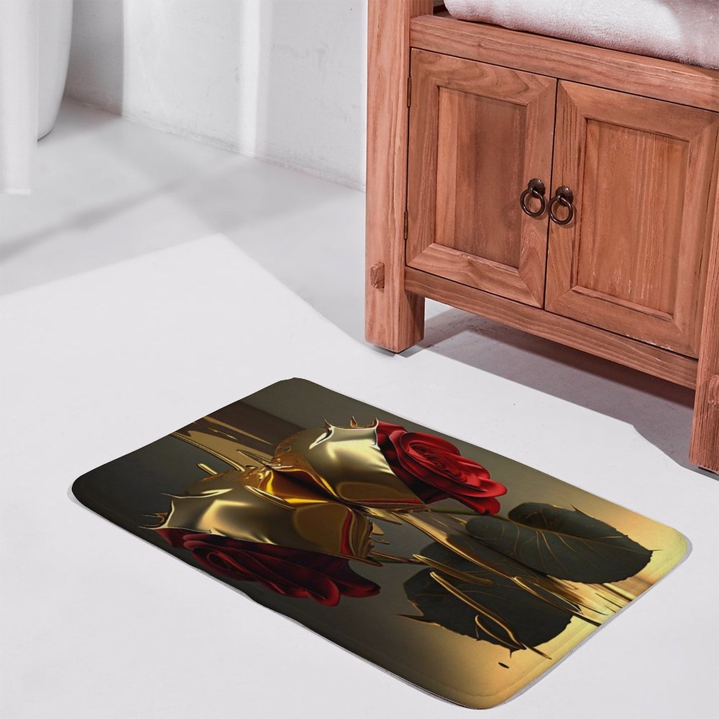ROSE IN GOLD Coral Velvet Rug-15.7"x23.6"/ 40x60cm