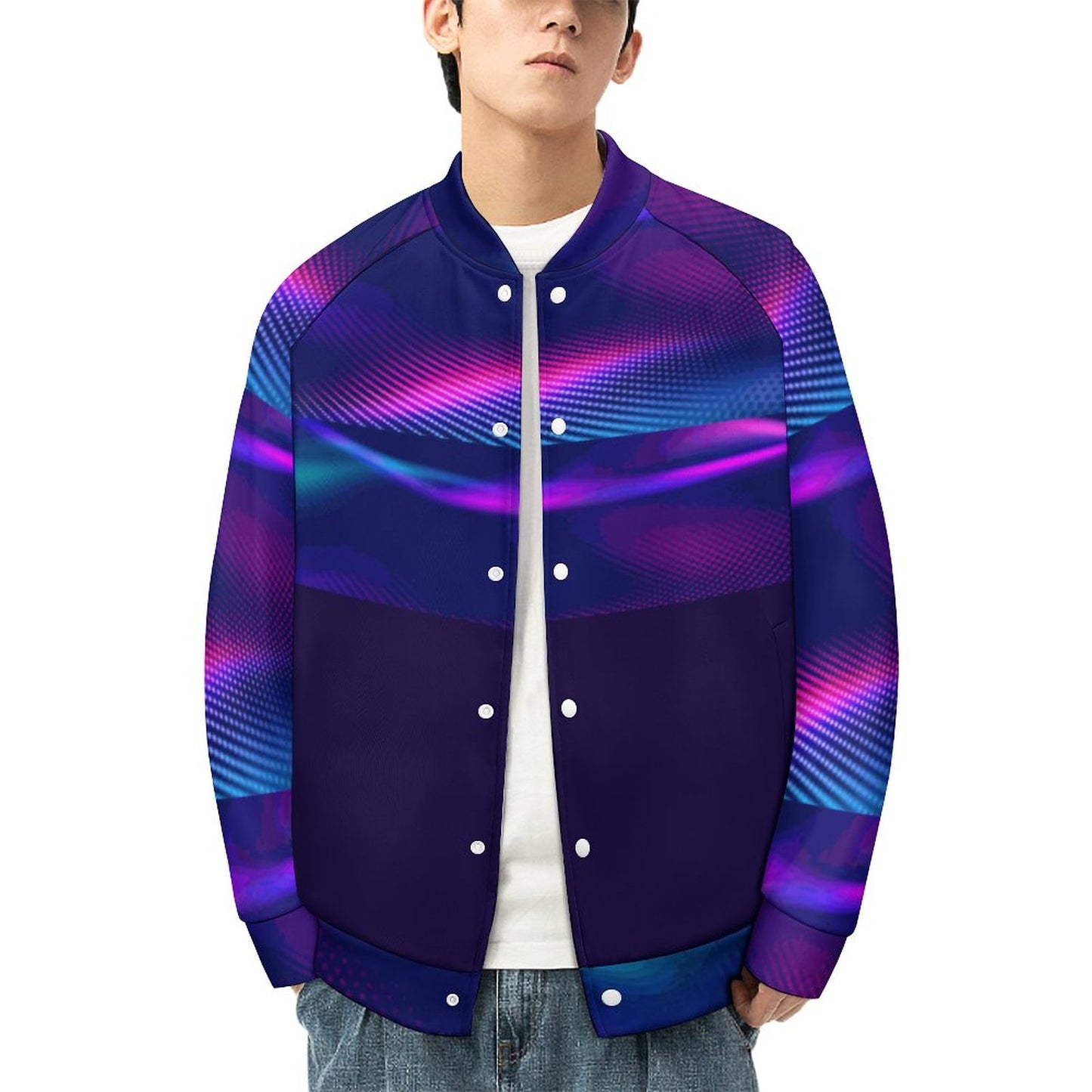 MULTICOLOR Men's Baseball Jacket-*2XS-6XL