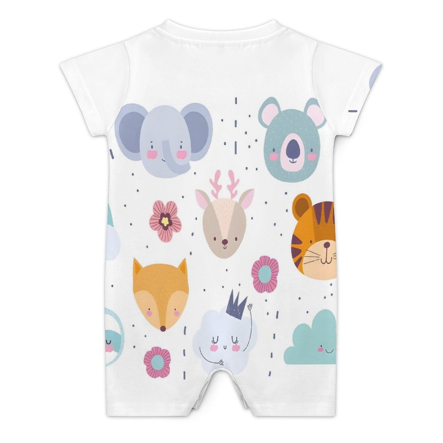 Short Sleeve Baby Bodysuit Romper PLR (All-Over Printing)