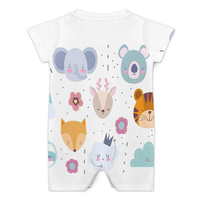 Short Sleeve Baby Bodysuit Romper PLR (All-Over Printing)
