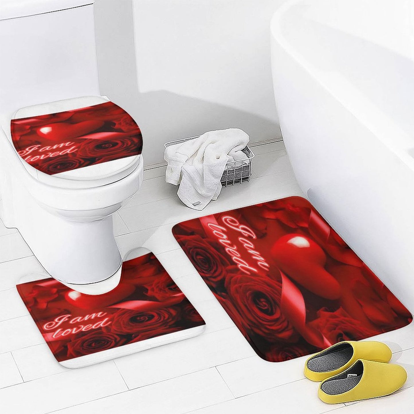 Bathroom 4-Piece Set(One-sided Printing)