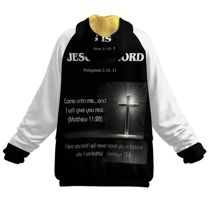 Double-Layered Hoodie with Pockets(All-Over Printing)