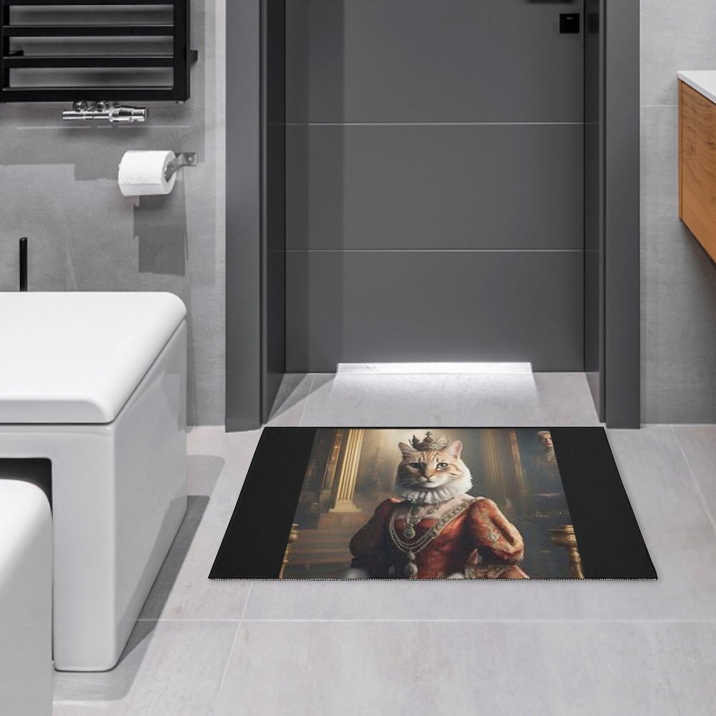 Crystal Velvet Bedroom Floor Mat