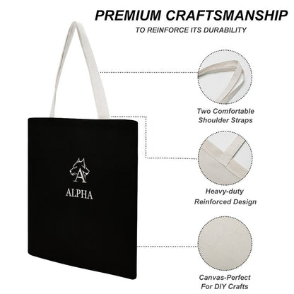 Martin Canvas Tote Handbag with Dual-sided Printing
