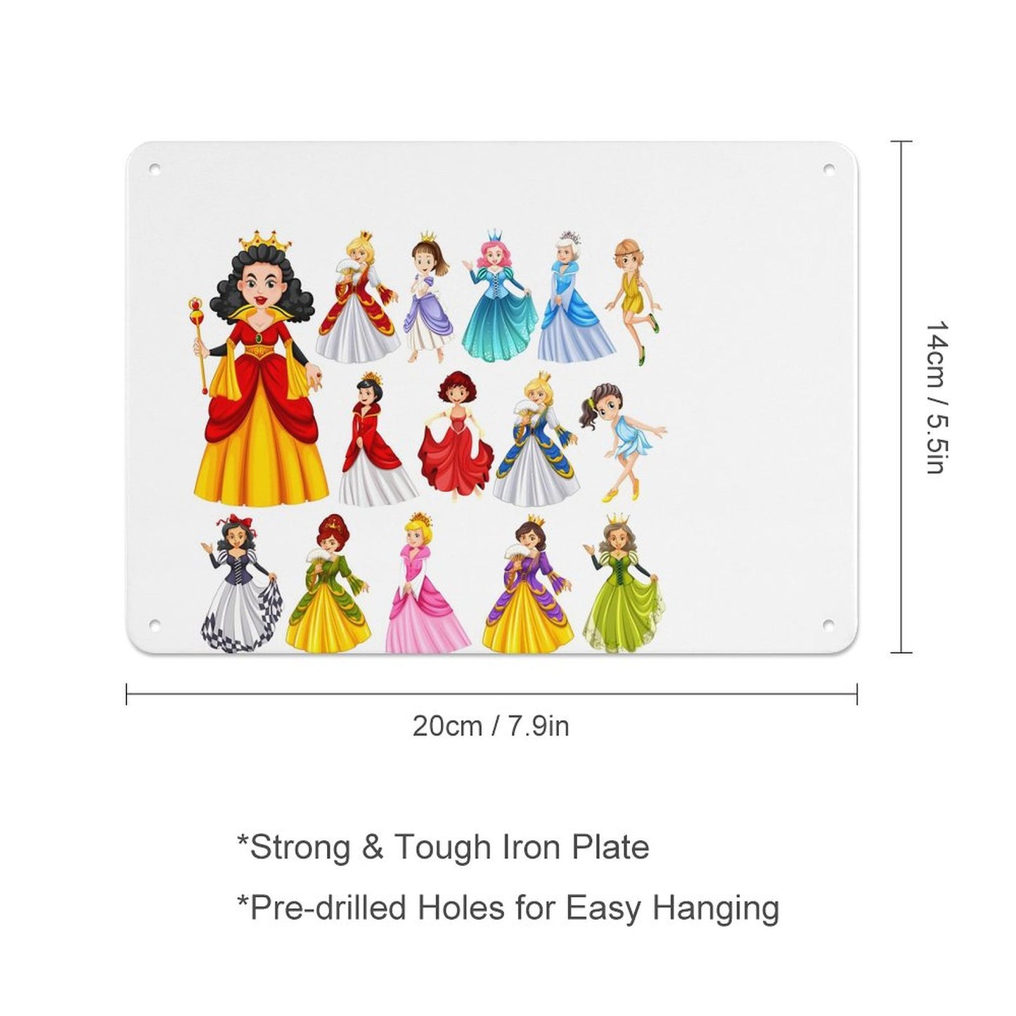 Horizontal Personalized Metal Wall Art Tin Sign-5.5"x7.9"/14x20cm