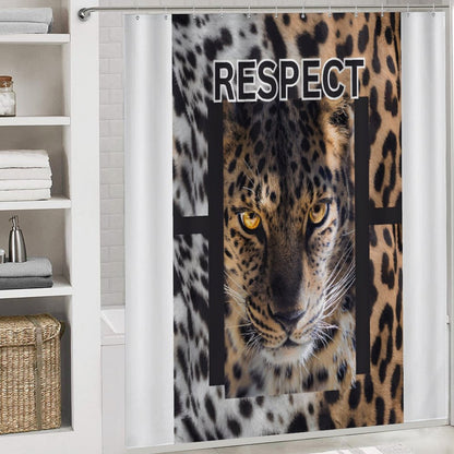 Shower Curtain Set with 3 Rugs