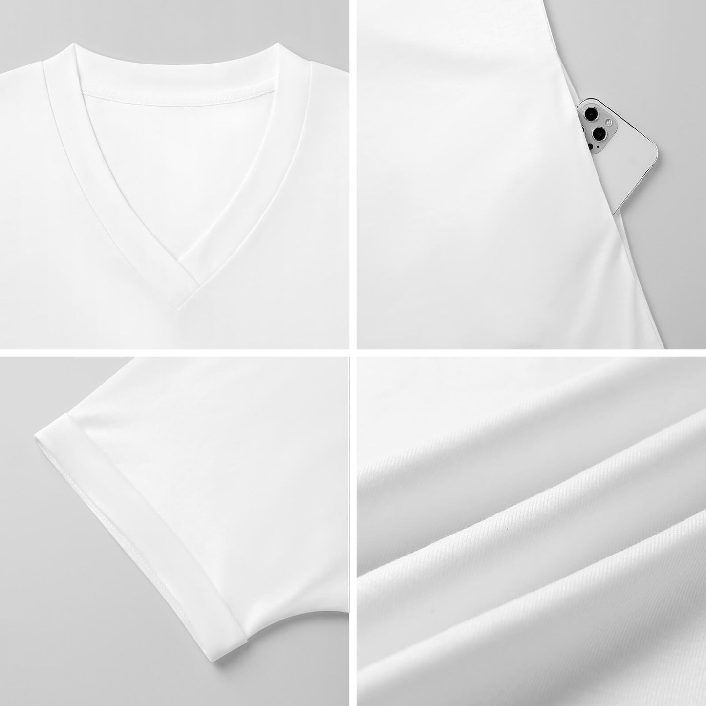 200gsm Casual V Neck Dress For Women(All-Over Printing)