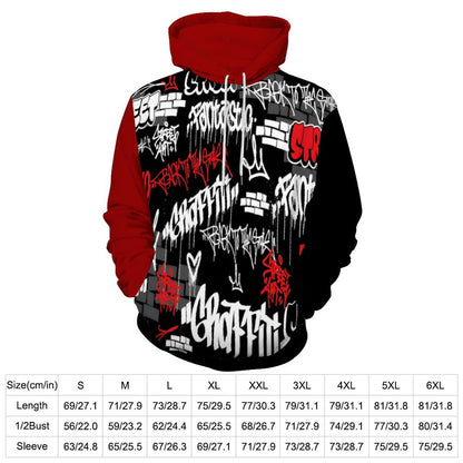 230gsm Men's Cool Hoodie with Double-layer Cap (All-Over Printing)
