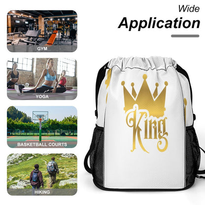 Waffle Cloth Sprots Drawstring Bag (Multi-Sites)