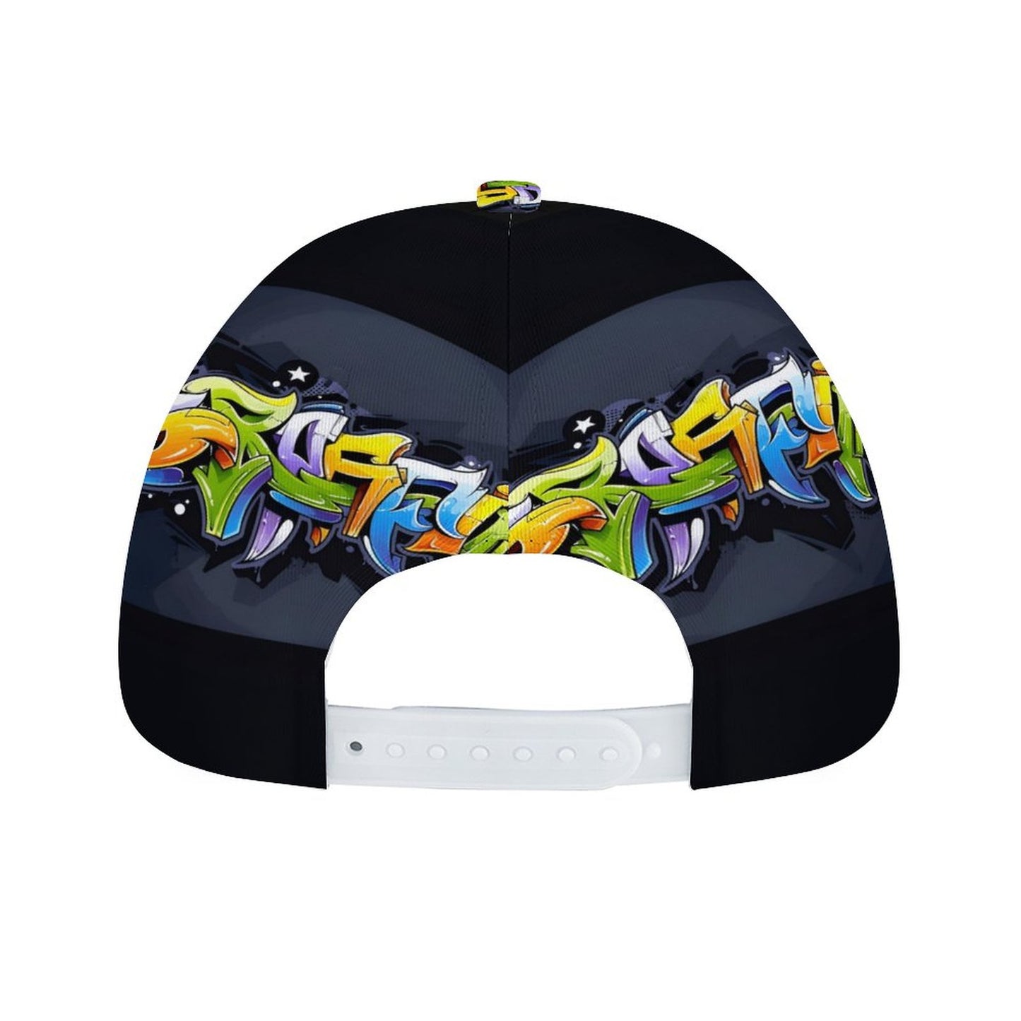 COLORFUL GRAFFITI Bent Fitted Cap