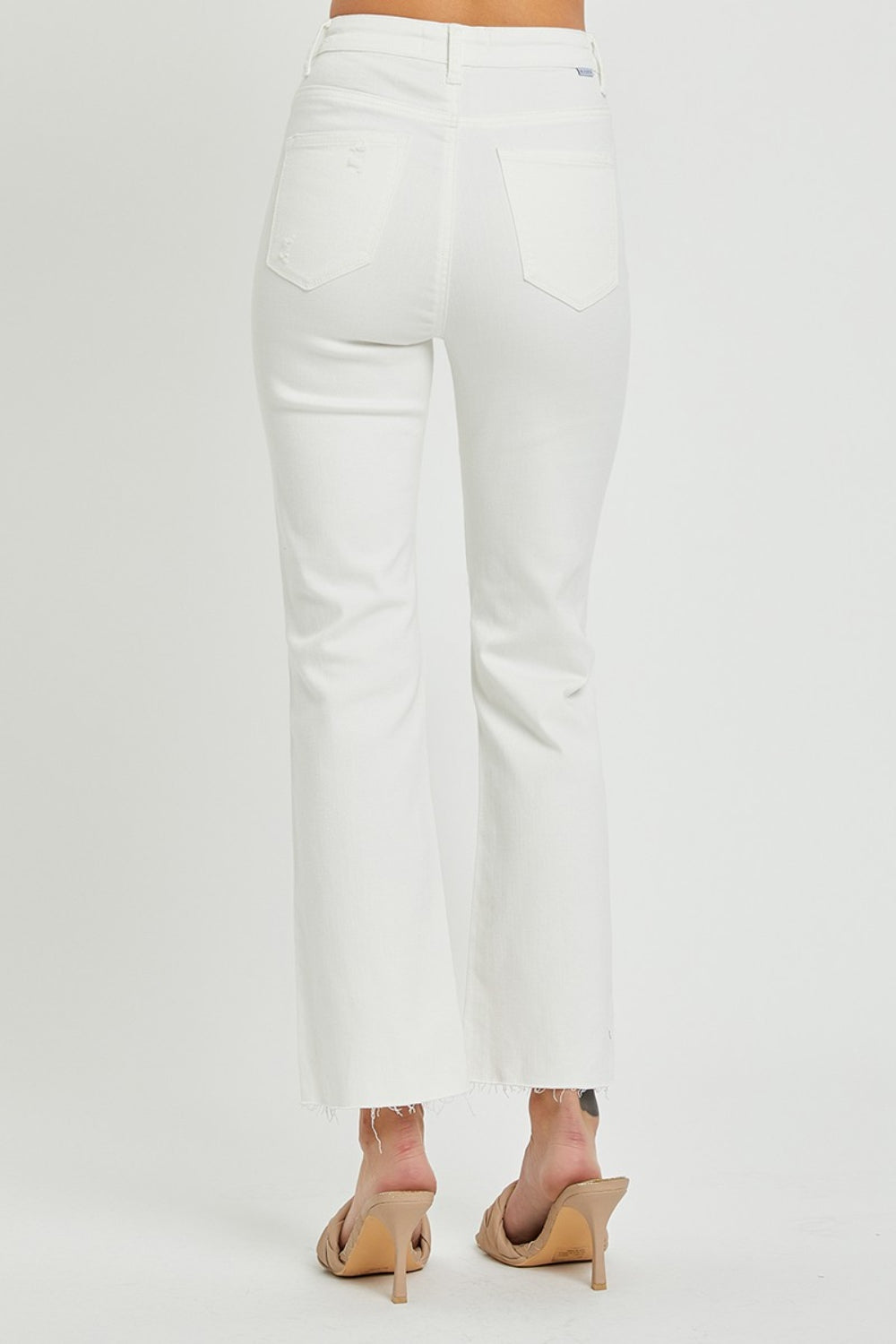 RISEN Full Size High Rise Button Fly Straight Ankle Jeans-0-3XL