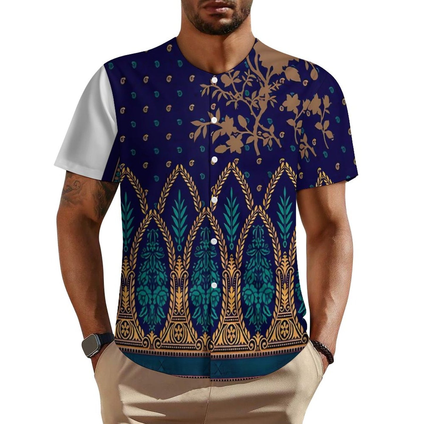 Collarless Shirt LM018 (All-Over Printing)