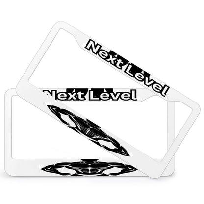 License Plate Frames with 4 Round Holes (1 Pair)
