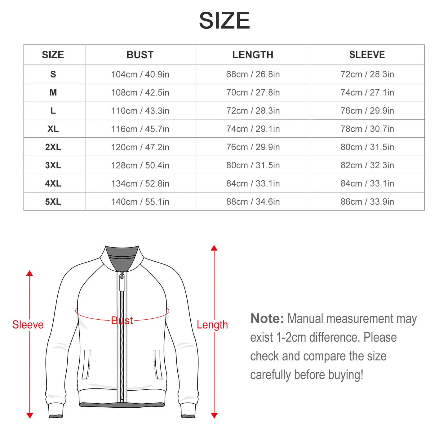 Raglan Zip-up Shirt(All-Over Printing)