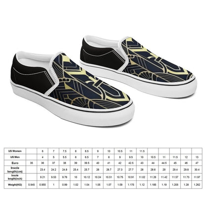 Printed Slip-on Canvas Shoes  for Teenagers and Adults