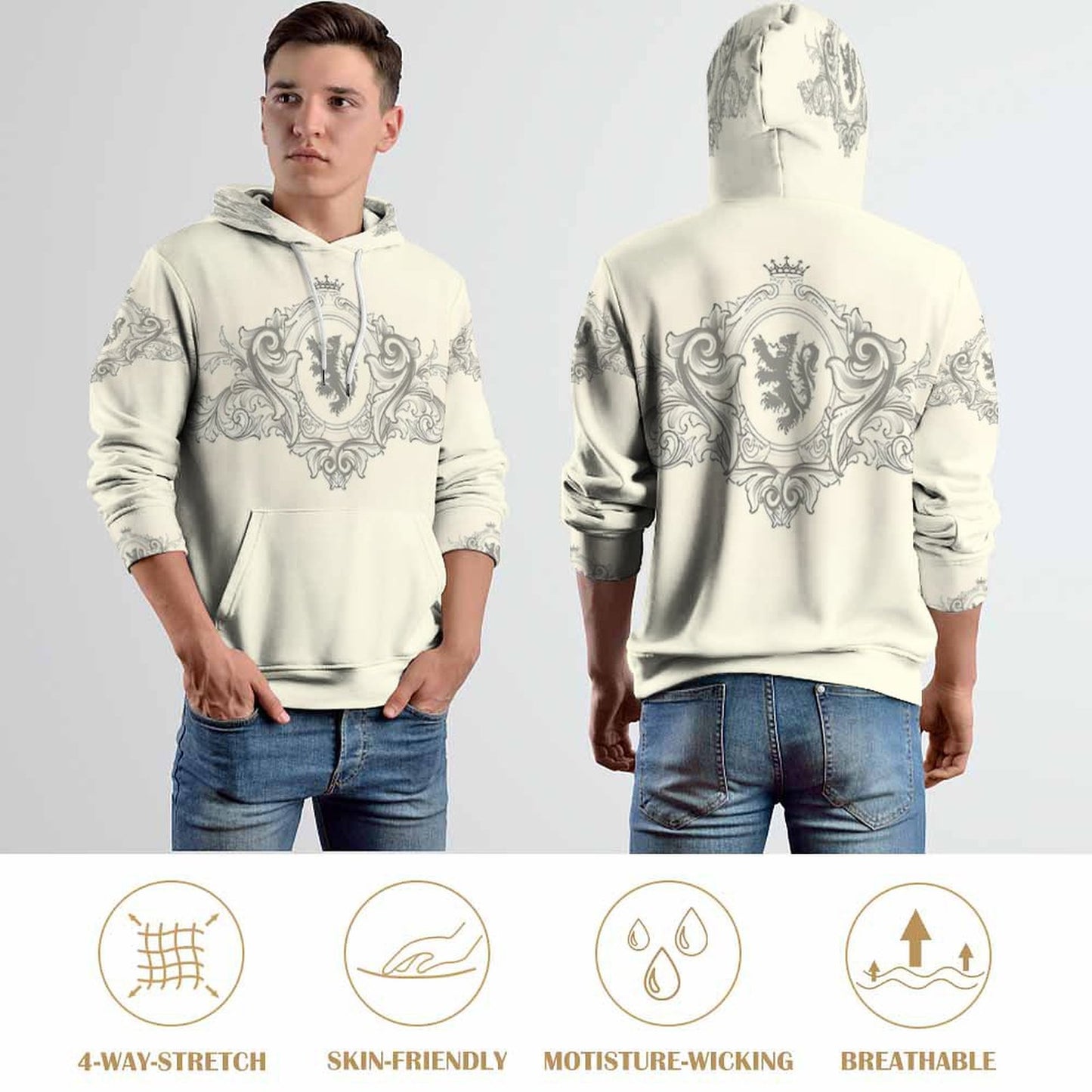 280gsm Custom Hoodie No Minimum with Double-layer Cap
