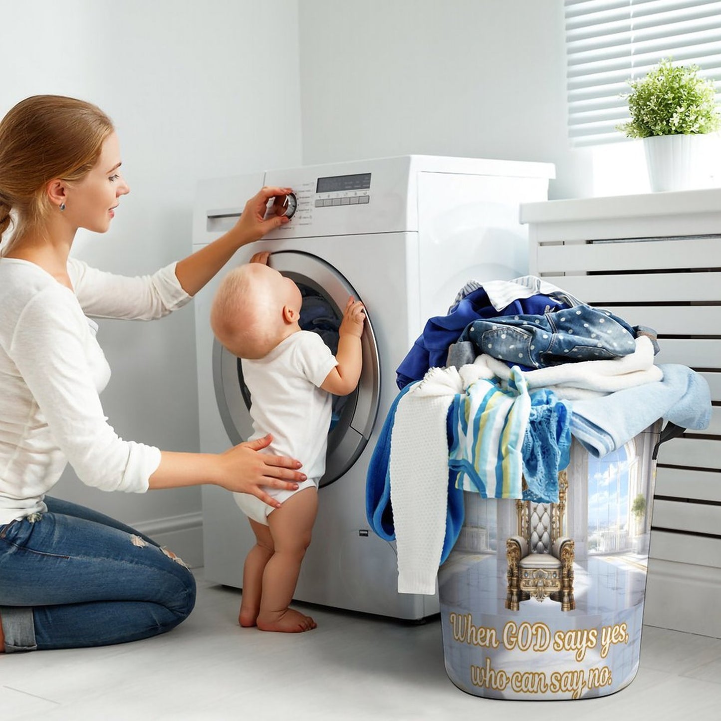 Oxford Collapsible Laundry Basket