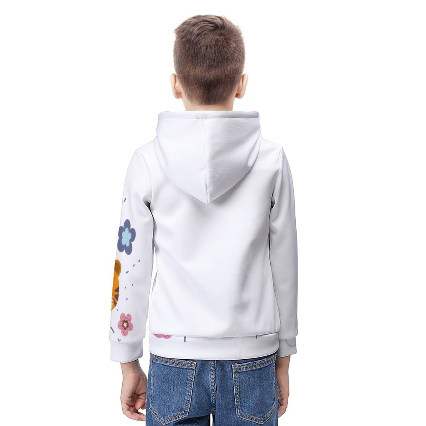 160gsm Children's Lightweight Pullover Hoodie A38H (All-Over Printing)