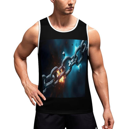 Men's Printed Vest BK (All-Over Printing)