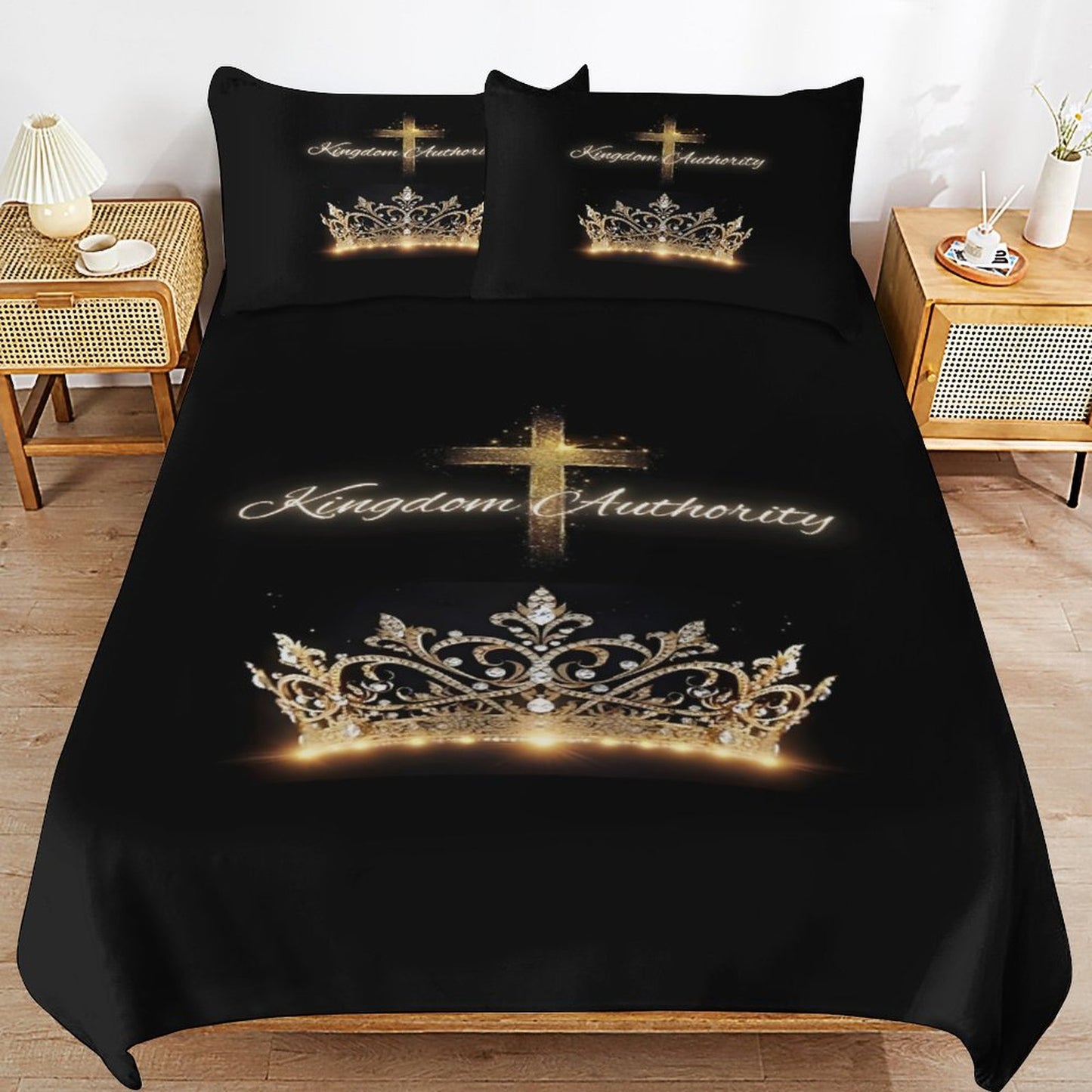 3-Piece Bedding Set-86"×70"/ 218×177cm (Dual-sideded Printing)