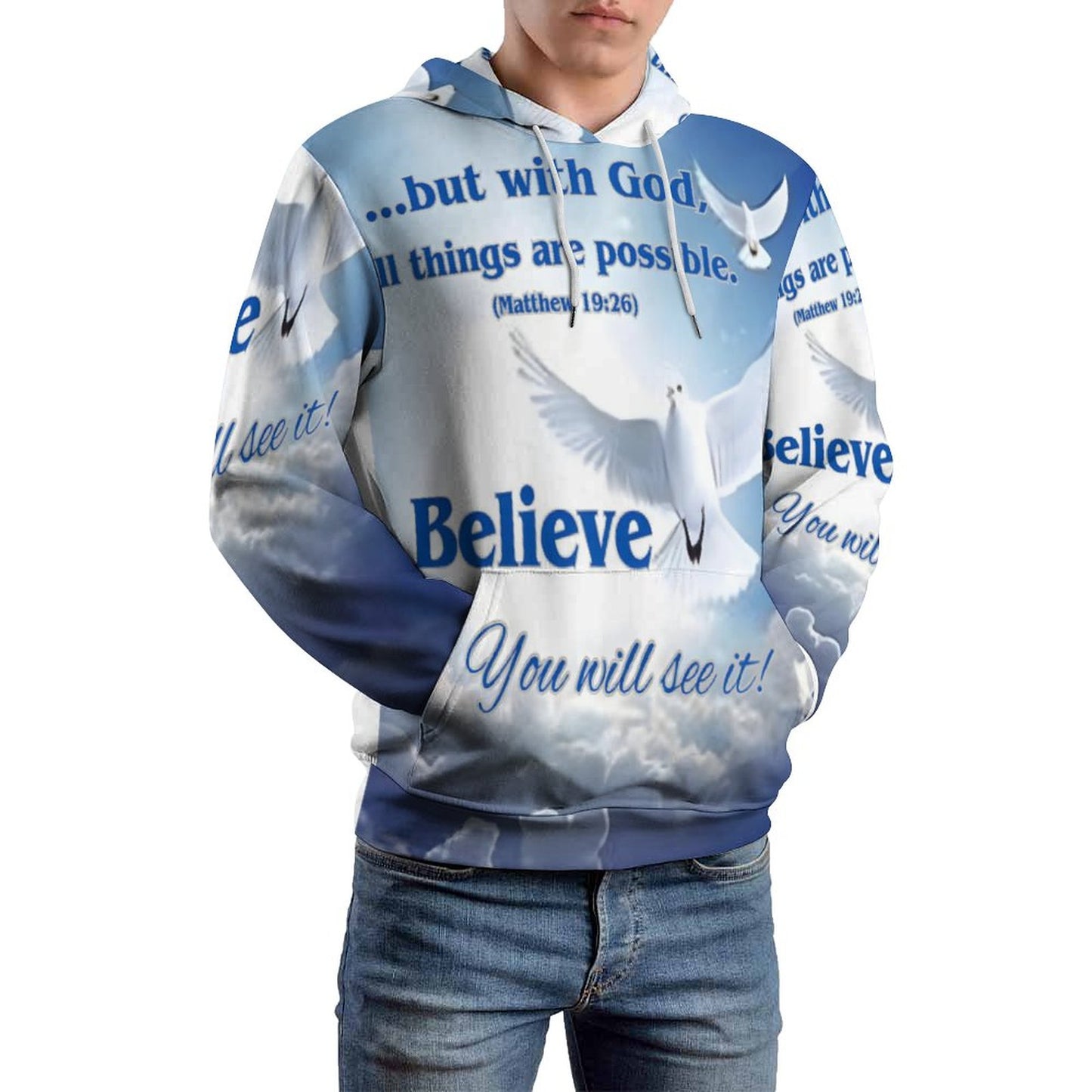 230gsm Hoodie for Women with Double-layer Cap (All-Over Printing)