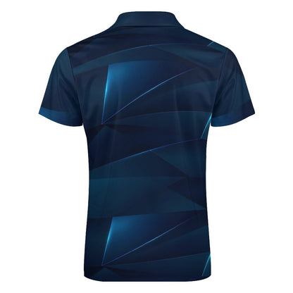 Men's Short Sleeve POLO Shirt with Zipper B470 (All-Over Printing)