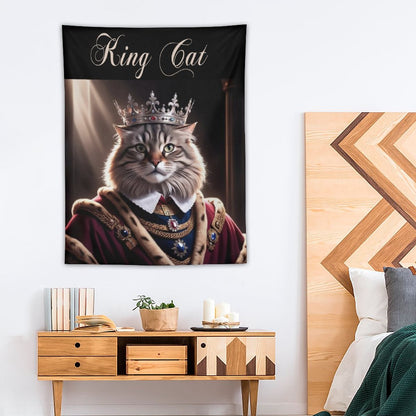 Wall Art with Vertical Tapestry