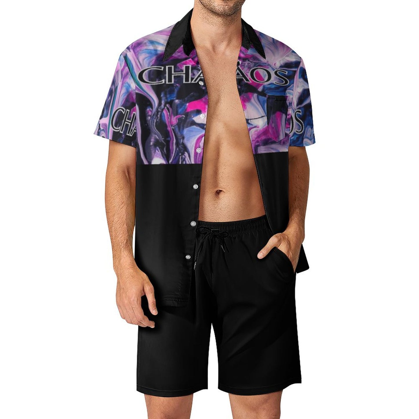 CHAOS Hawaiian Short Suit for Men-*XS-3XL