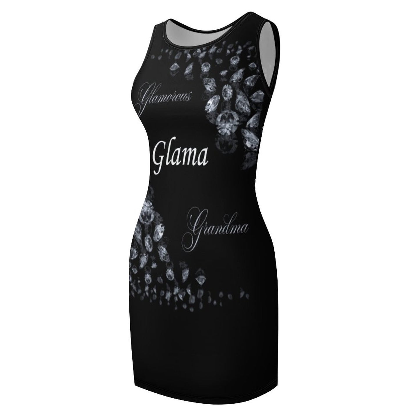 Sleeveless Ladies Tank Dress NZ014 (All-Over Printing)