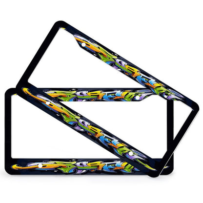 License Plate Frames with 4 Round Holes (1 Pair)