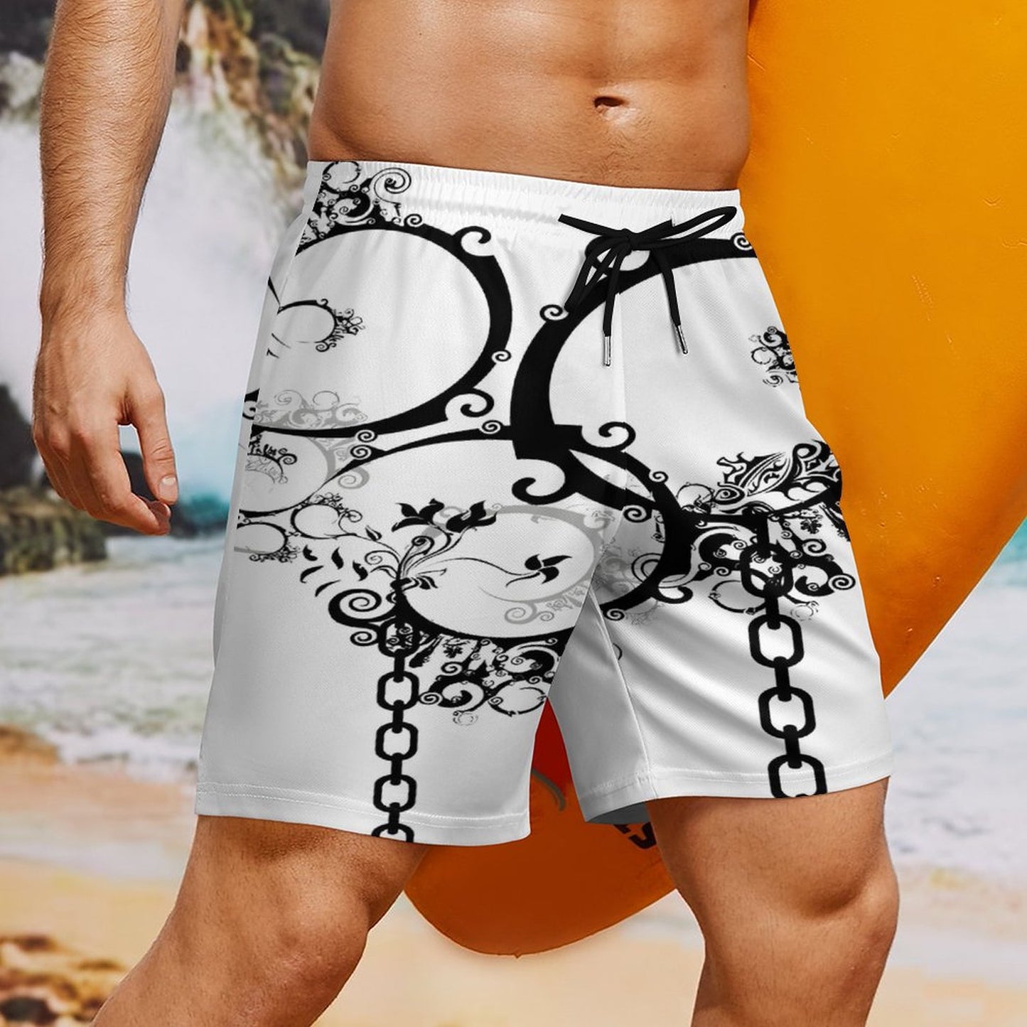 Men's Beach Shorts with 4 Pockets