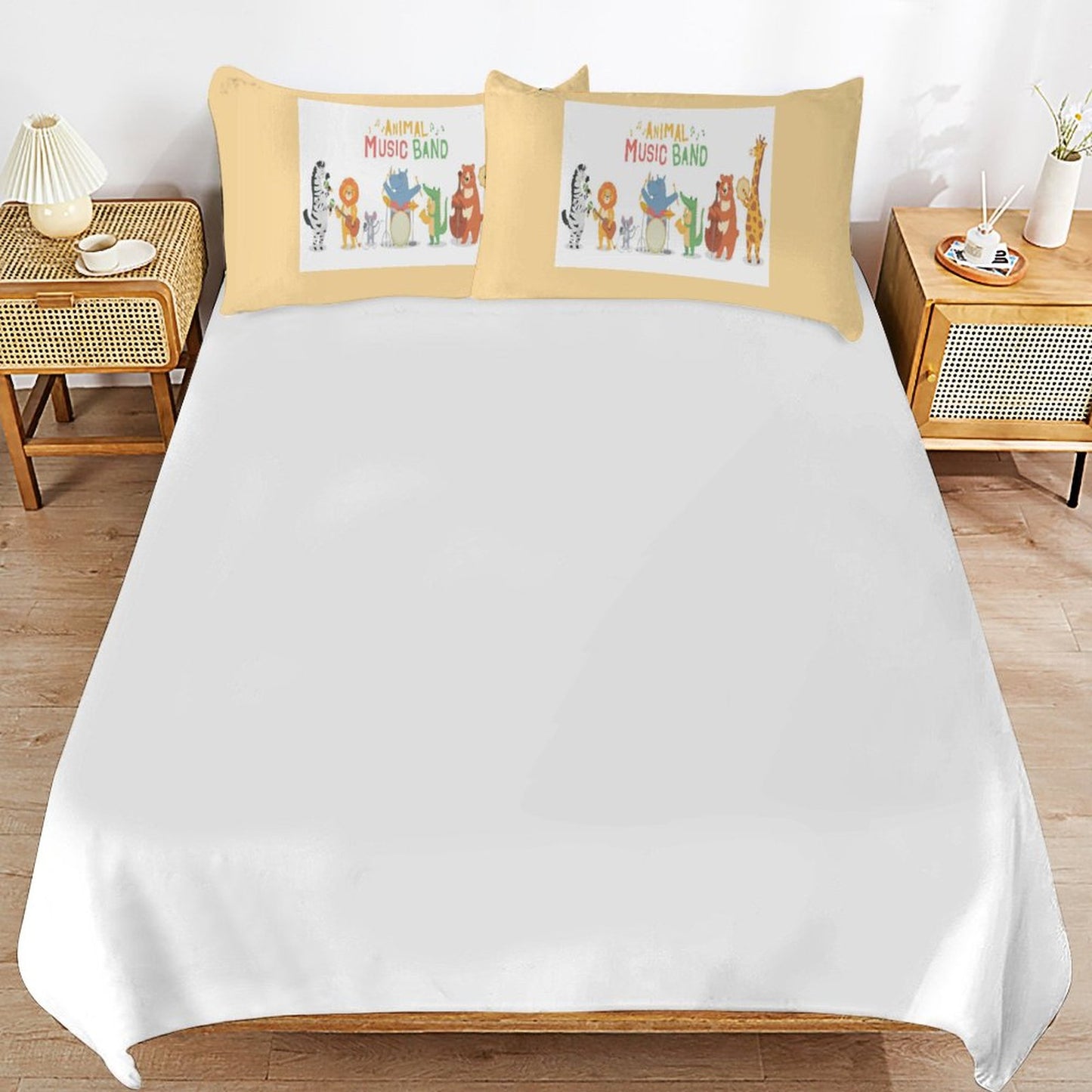 3-Piece Bedding Set-86"×70"/ 218×177cm (Dual-sidede Printing)