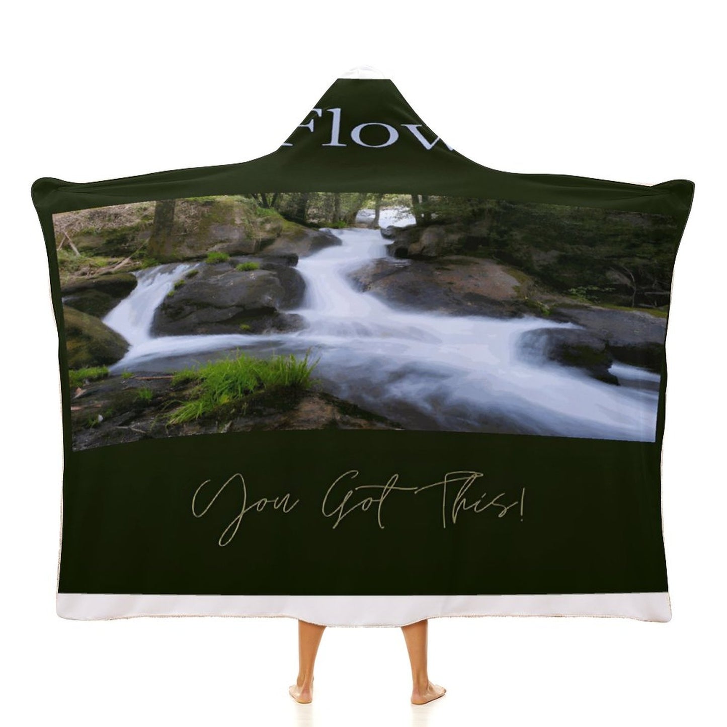 Wrap Hooded Blanket-40"x50"/ 100x130cm